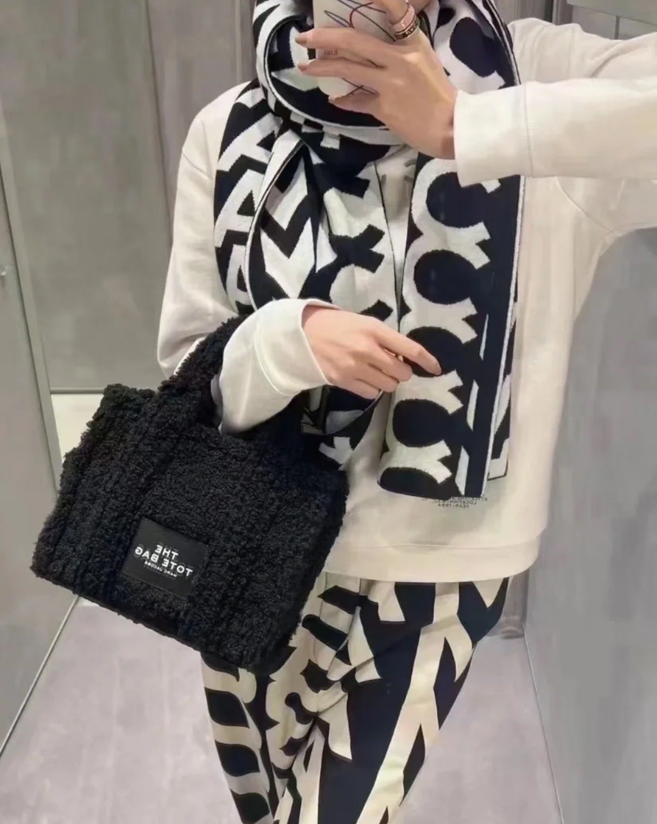 Marc Jacobs Teddy Plush Tote Bag [Pre-Owned]