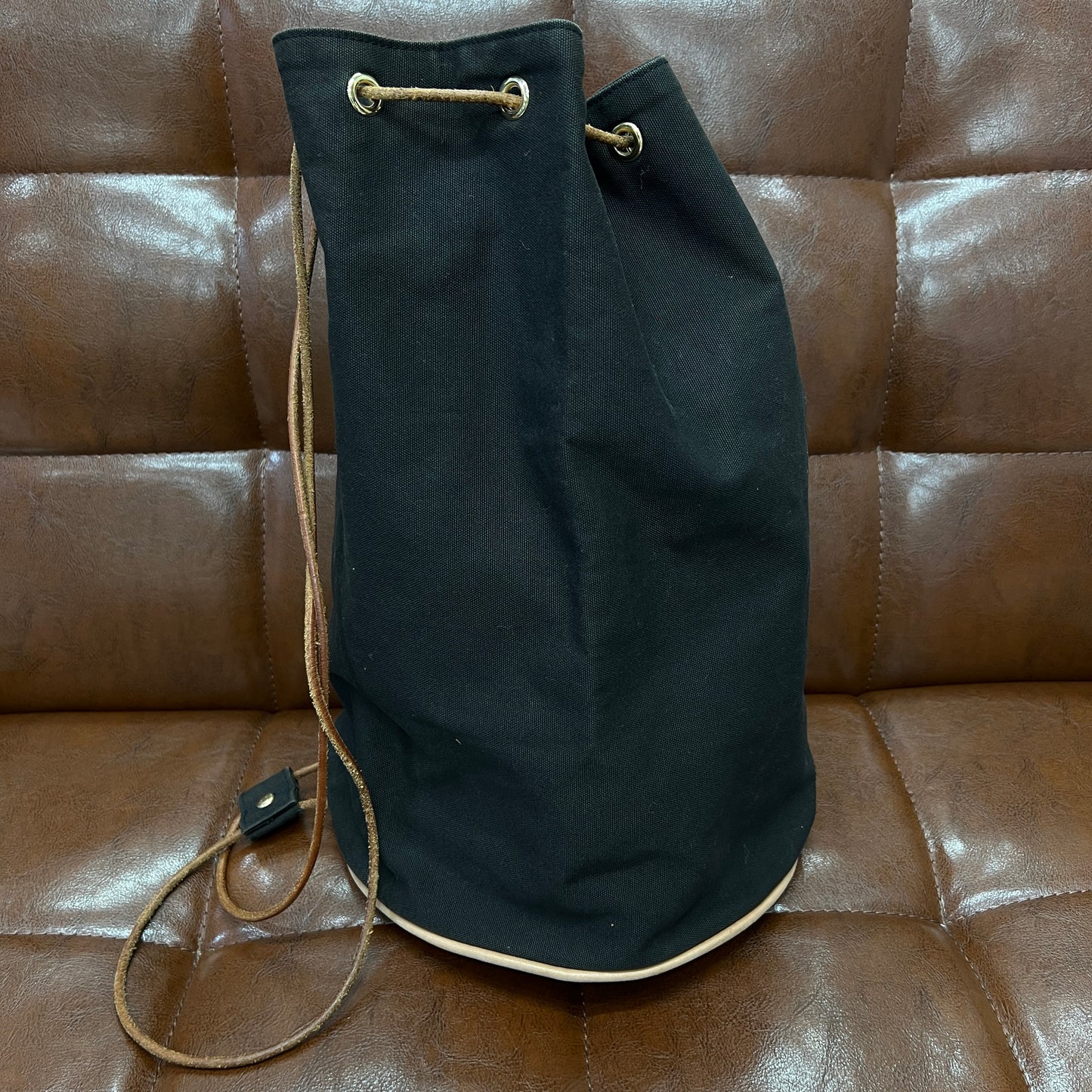 Hermès Canvas Drawstring Bucket Bag [Pre-Owned]