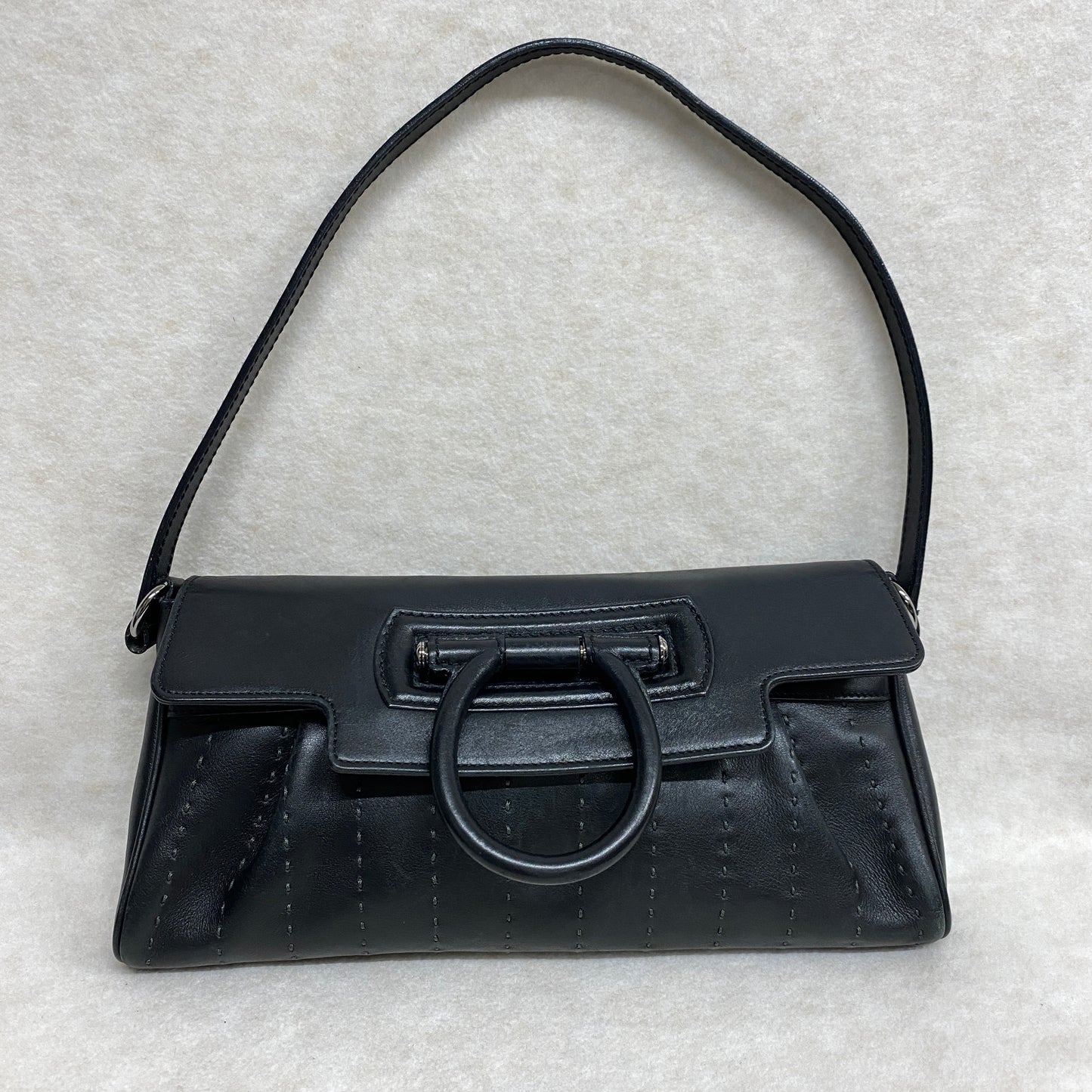 Ferragamo Vara Leather Bag [used]