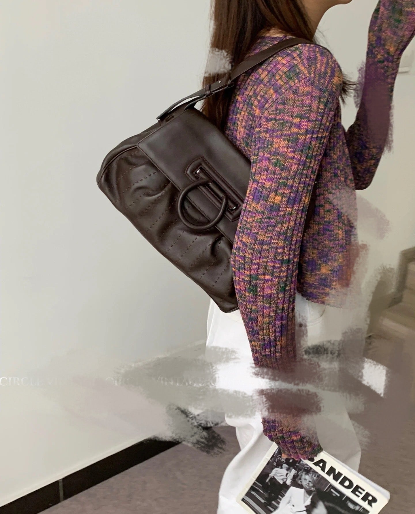 Ferragamo Vara Leather Bag [used]