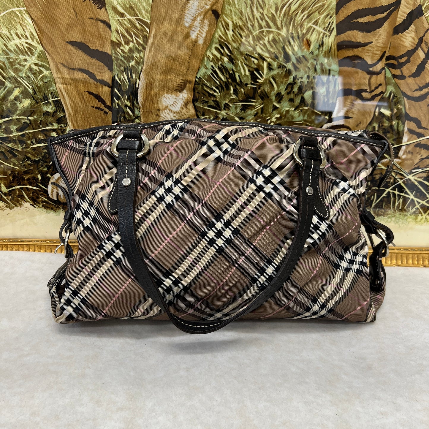 Burberry Nylon Tote Shoulder Bag [Pre-Owned]