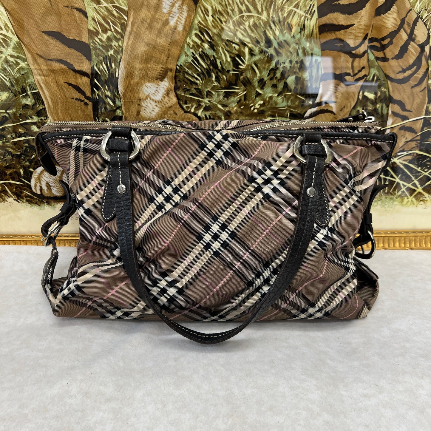 Burberry Nylon Tote Shoulder Bag [Pre-Owned]