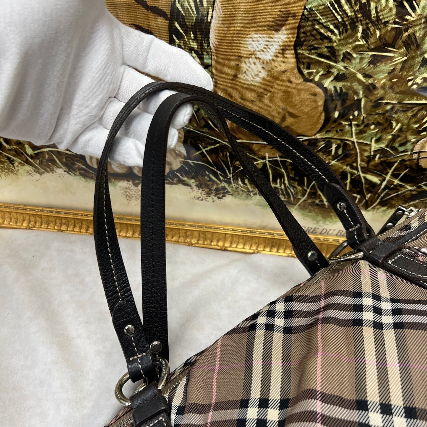 Burberry Nylon Tote Shoulder Bag [Pre-Owned]
