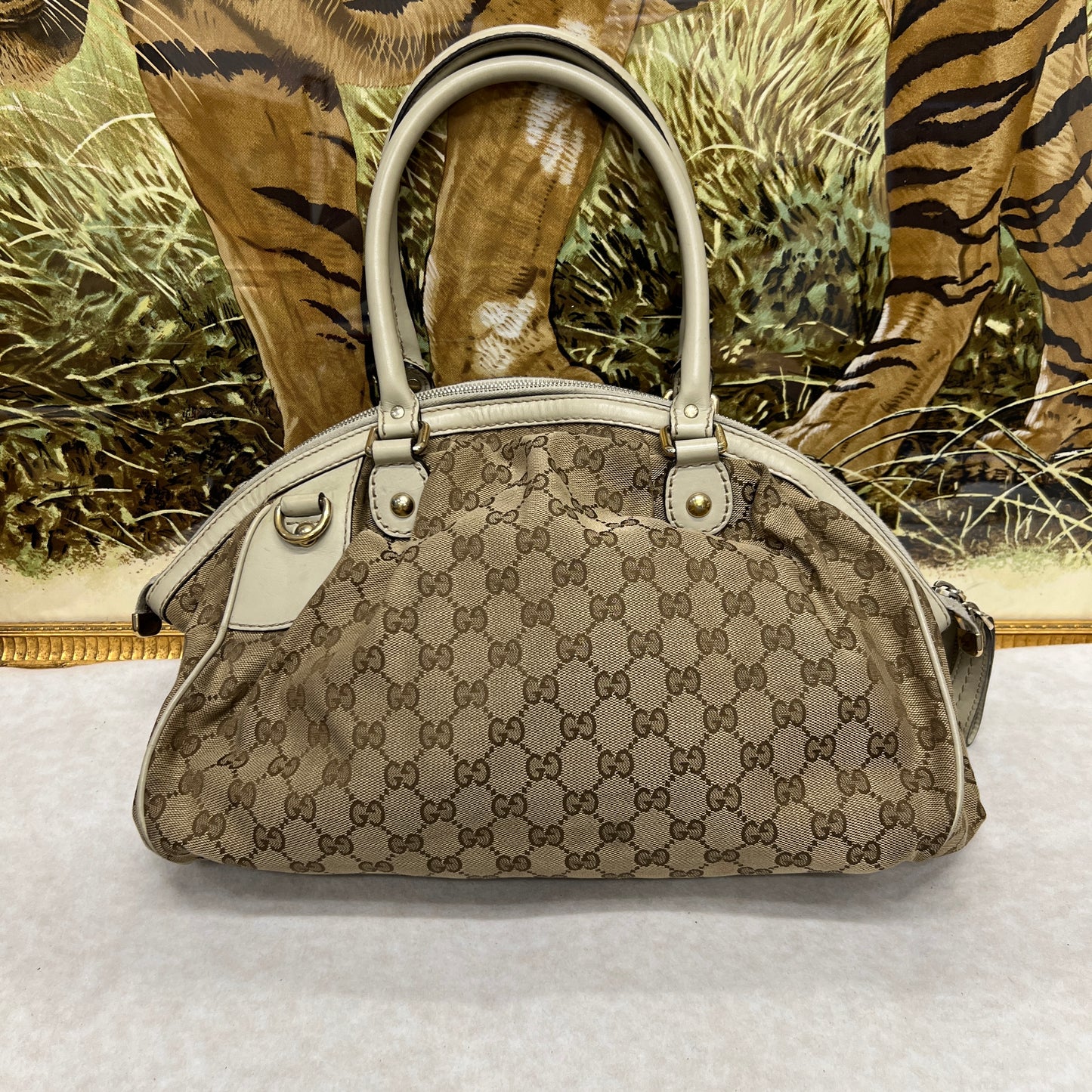 Gucci 牛仔布 Monogram 单肩包 [二手] 