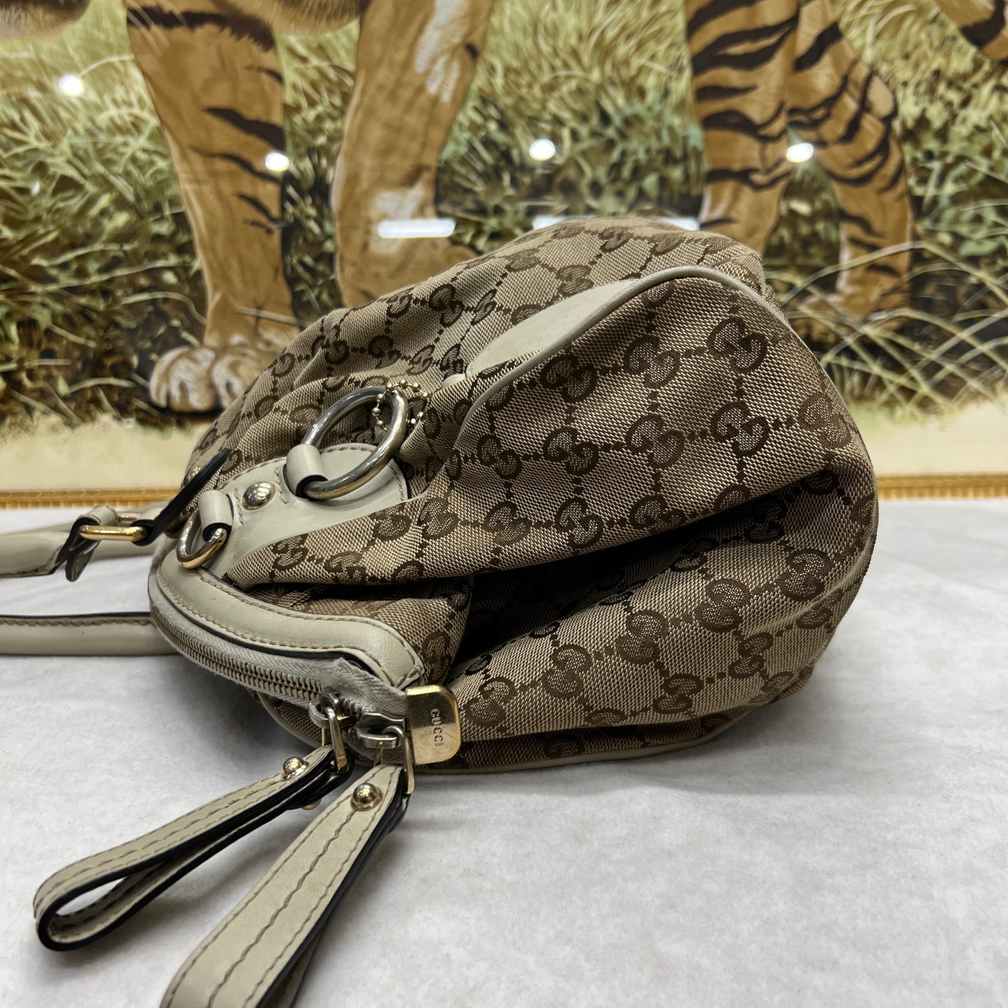 Gucci 牛仔布 Monogram 单肩包 [二手] 