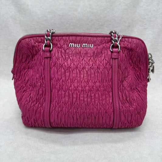 Miu Miu Pleated Shoulder Bag [Pre-Owned]