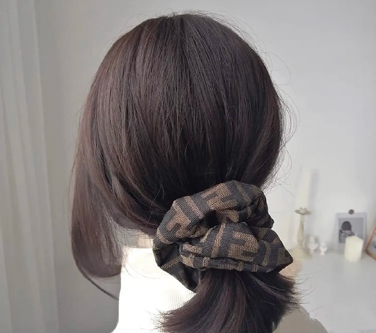 FENDI Vintage Monogram Hair Tie [Pre-Owned]