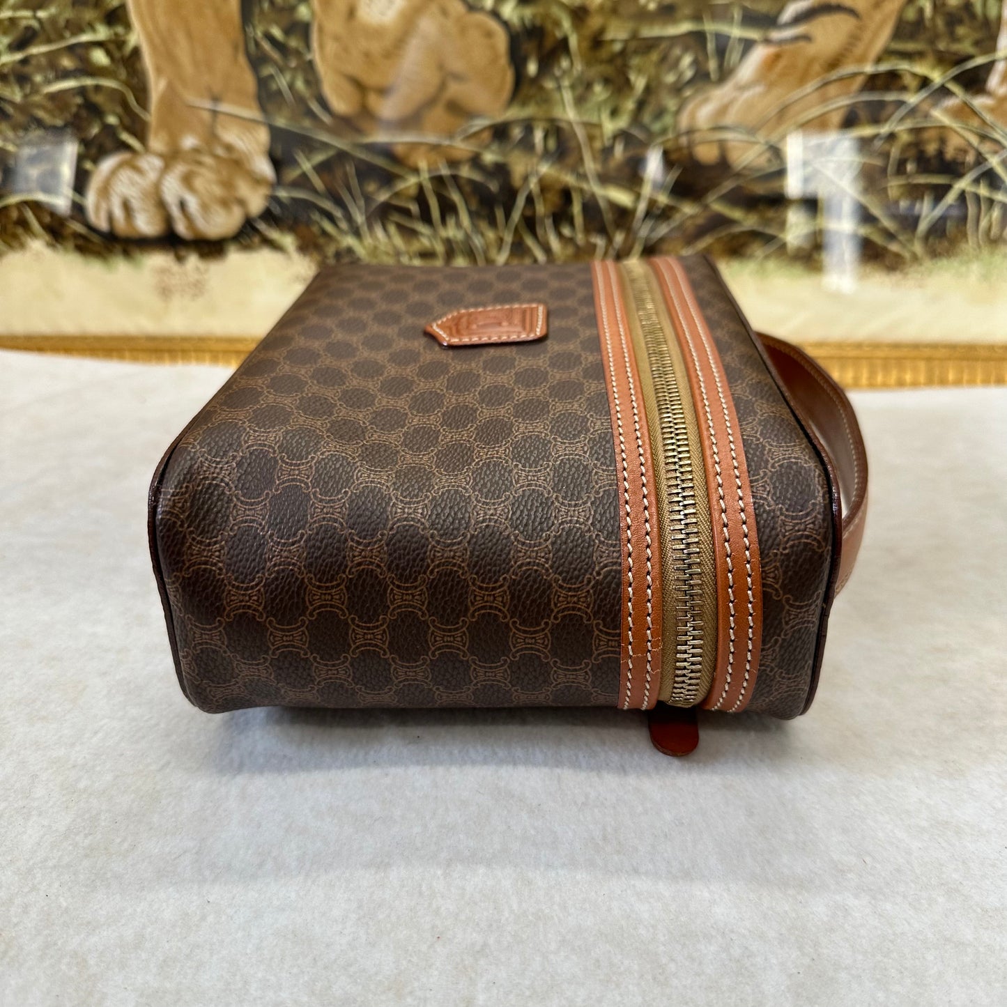 セリーヌ ブラウン モノグラム バッグ【中古】
