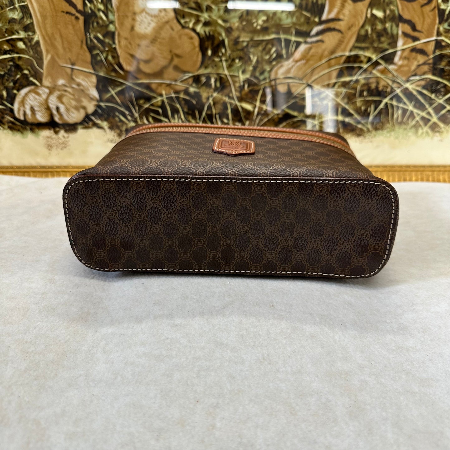 セリーヌ ブラウン モノグラム バッグ【中古】
