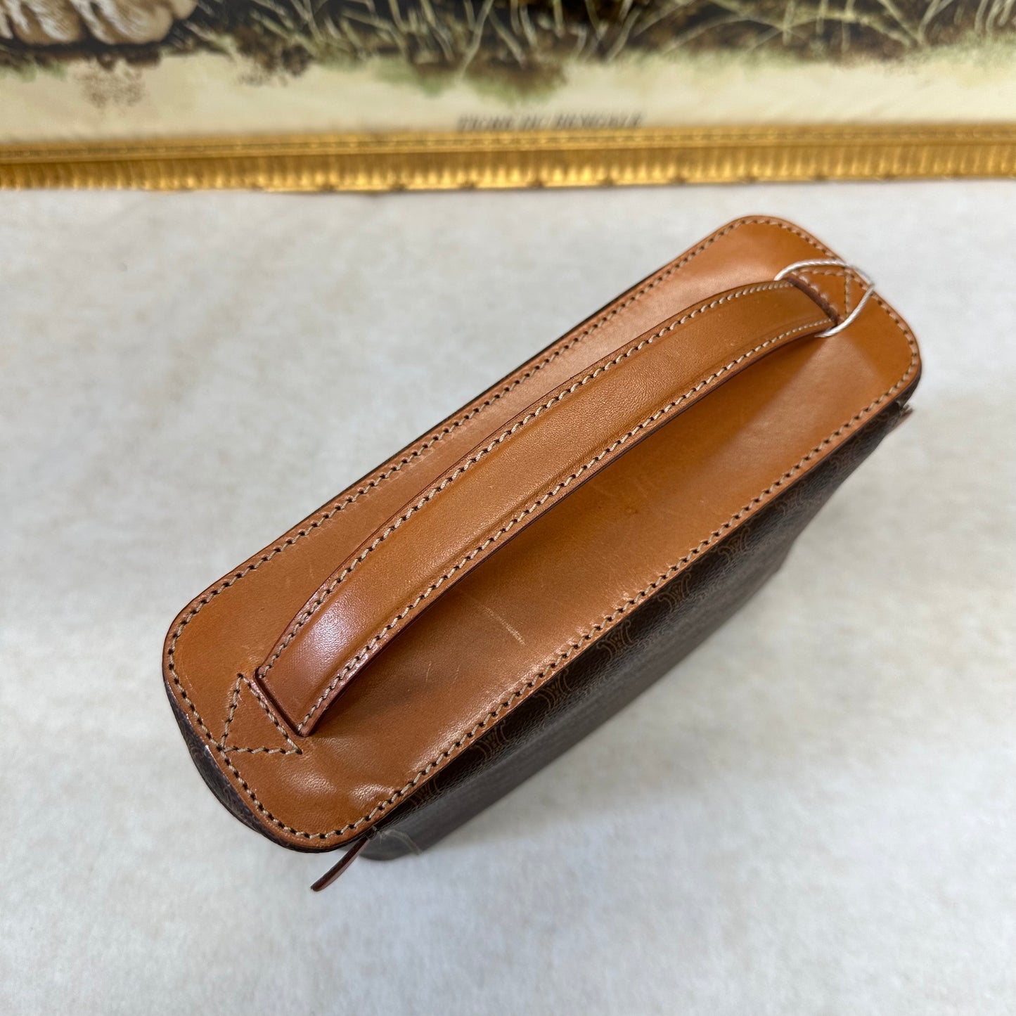 セリーヌ ブラウン モノグラム バッグ【中古】
