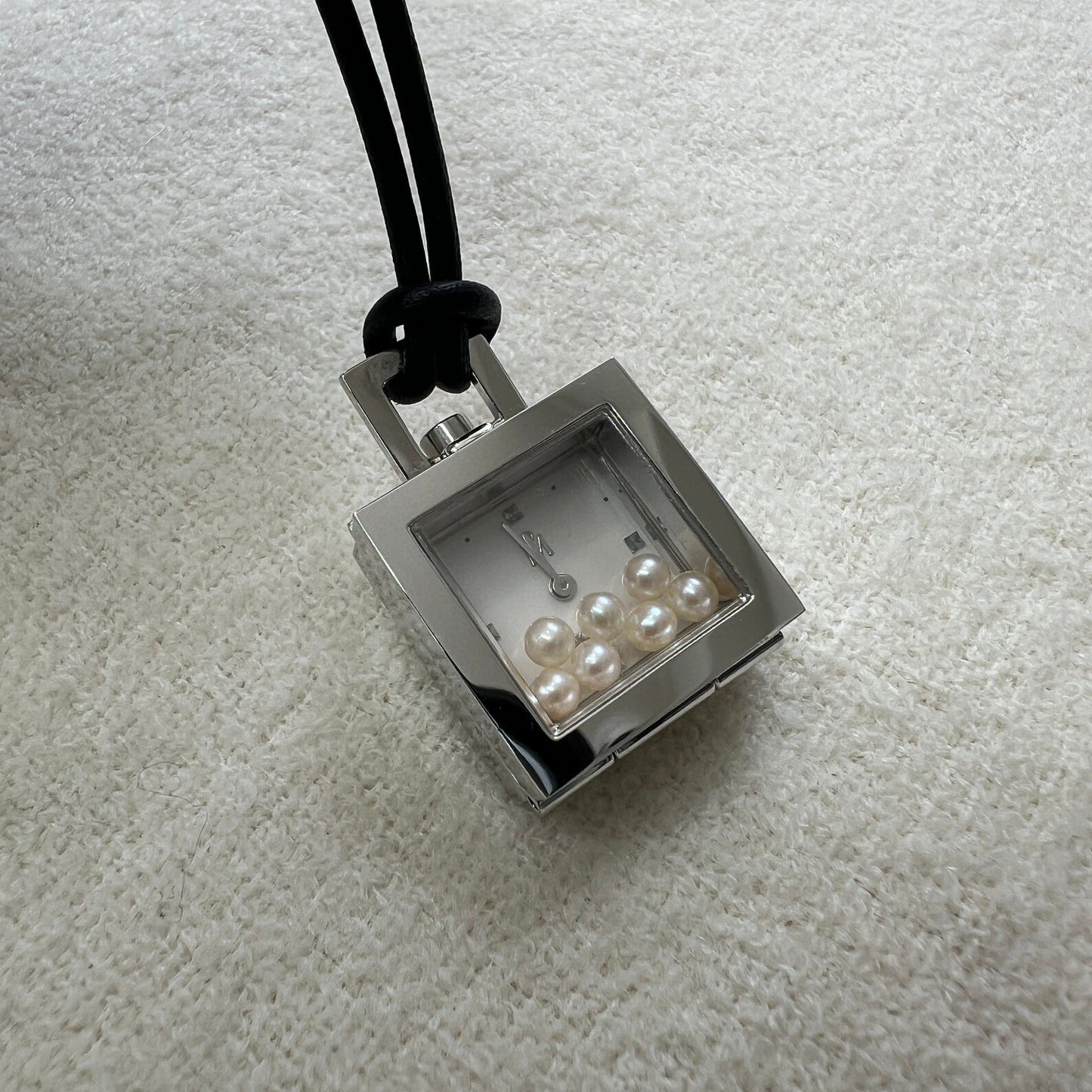 Mikimoto Leather Cord Pocket Watch [Pre-Owned]