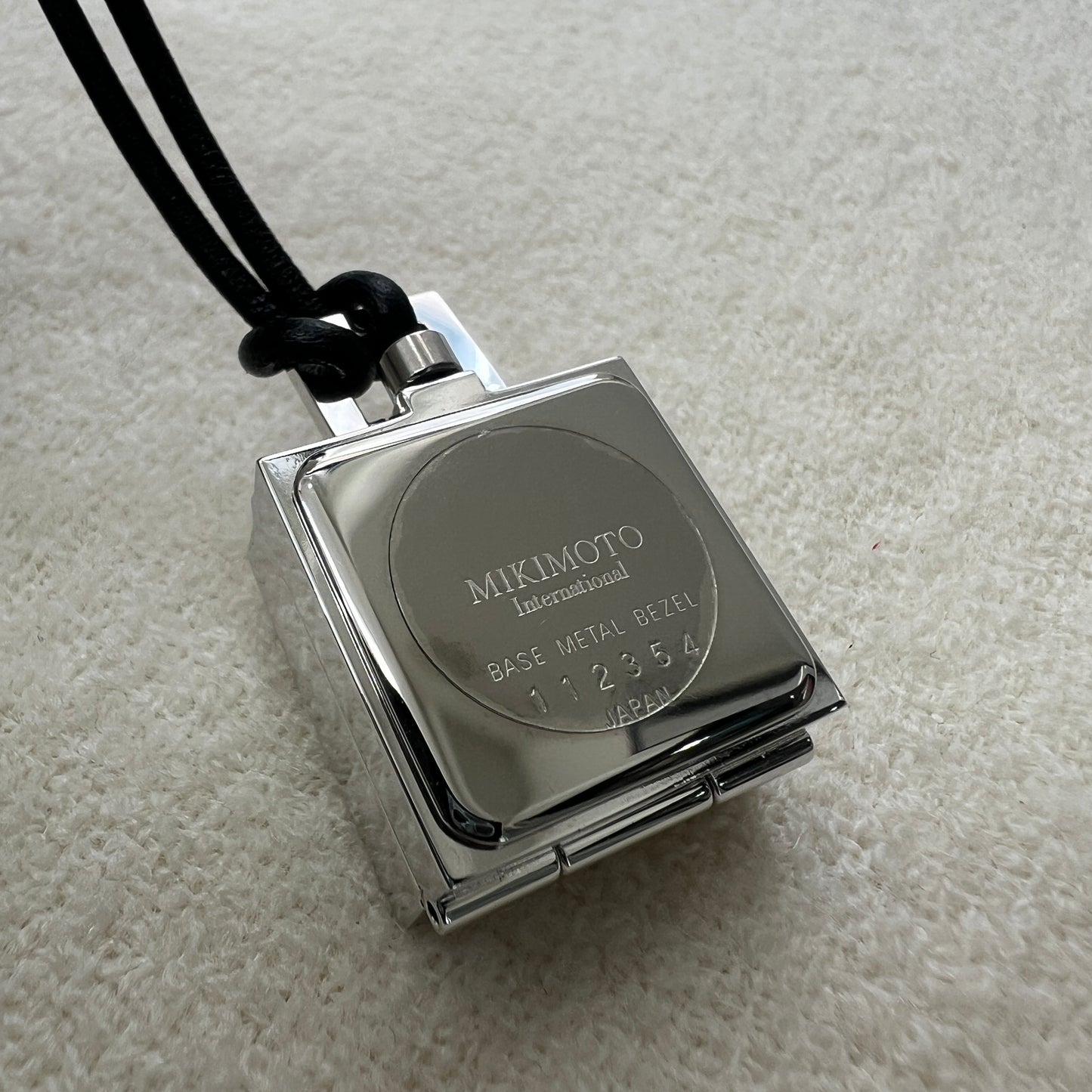 Mikimoto Leather Cord Pocket Watch [Pre-Owned]