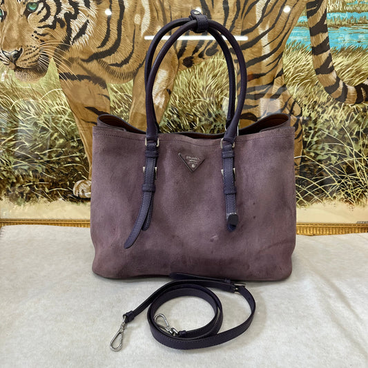 Prada Suede Tote Bag [Pre-Owned]