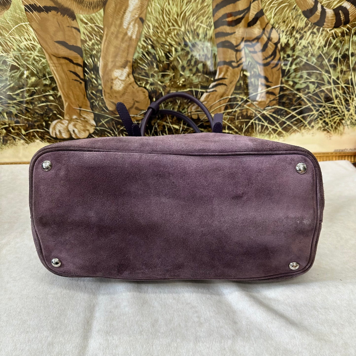 プラダ スエード トートバッグ【中古】