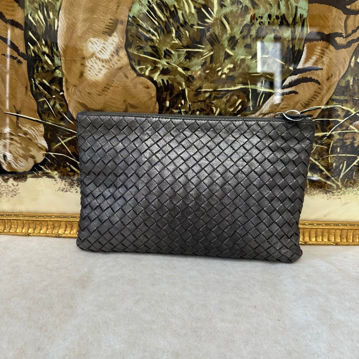 Bottega Veneta Classic Woven Clutch Bag [Pre-Owned]