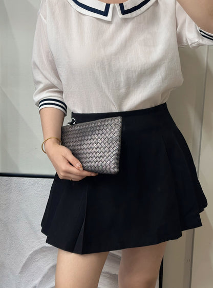 Bottega Veneta Classic Woven Clutch Bag [Pre-Owned]