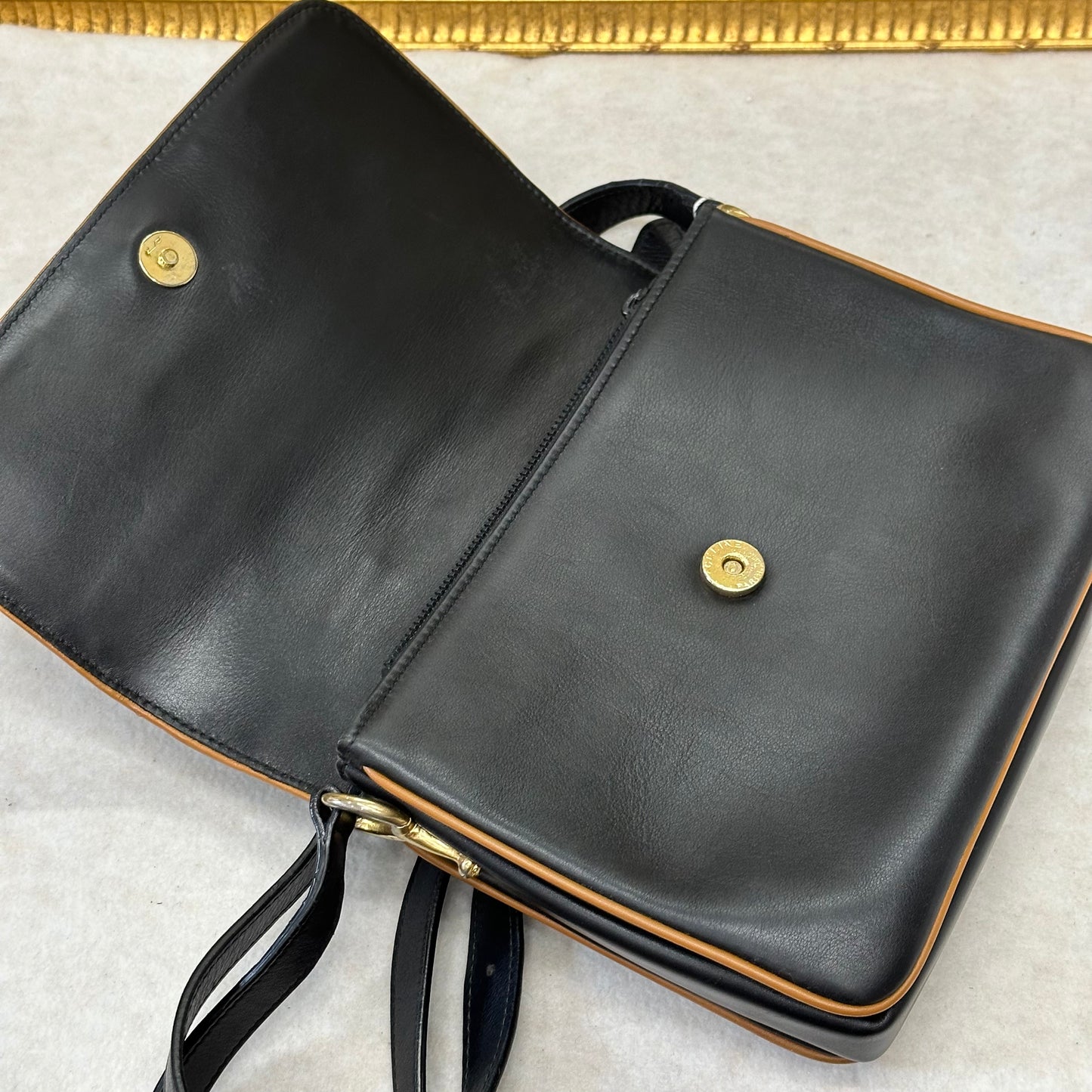 Celine Horse Carriage Gold-Tone Buckle Shoulder & Crossbody Bag [Pre-Owned]