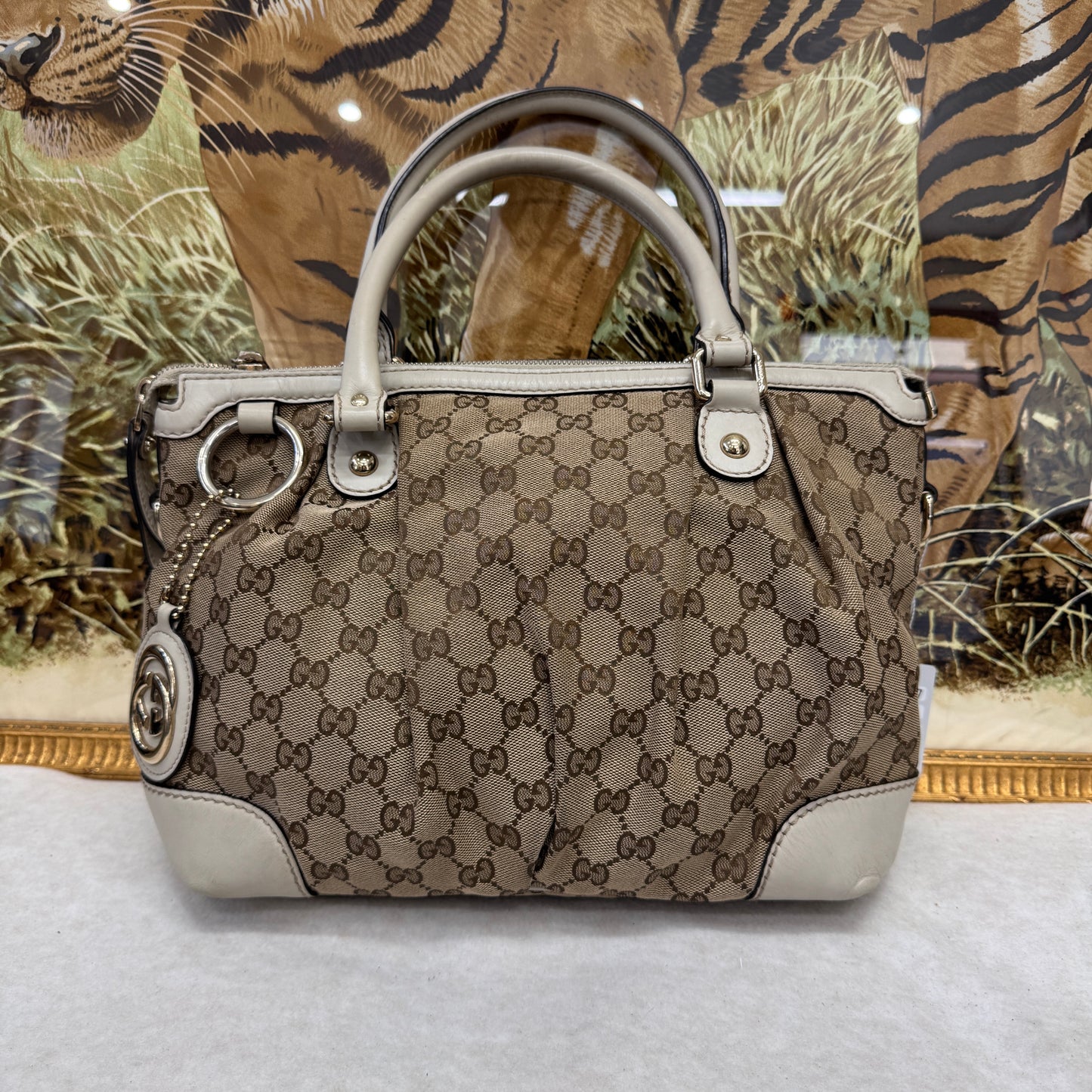 Gucci Monogram Tote Bag [Pre-Owned]