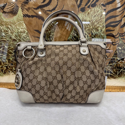 Gucci Monogram Tote Bag [Pre-Owned]