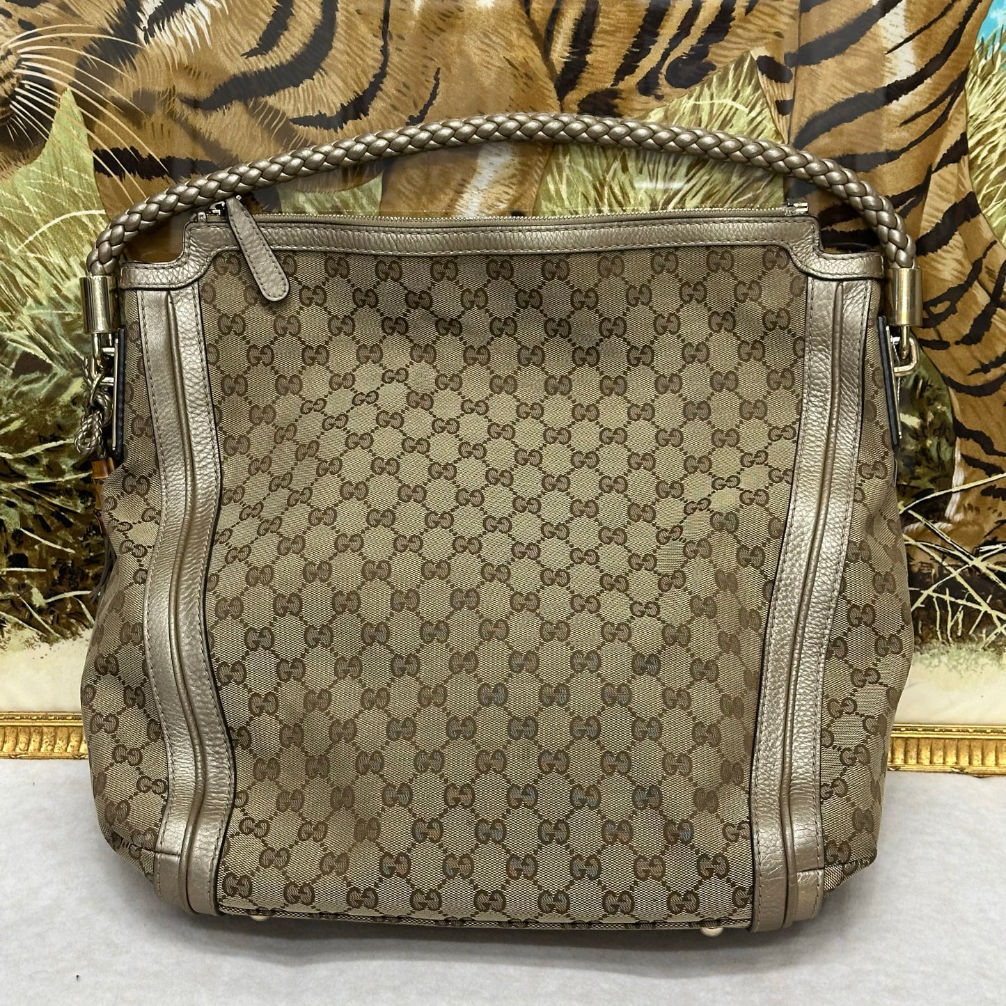 Gucci Monogram Tote Bag [Pre-Owned]