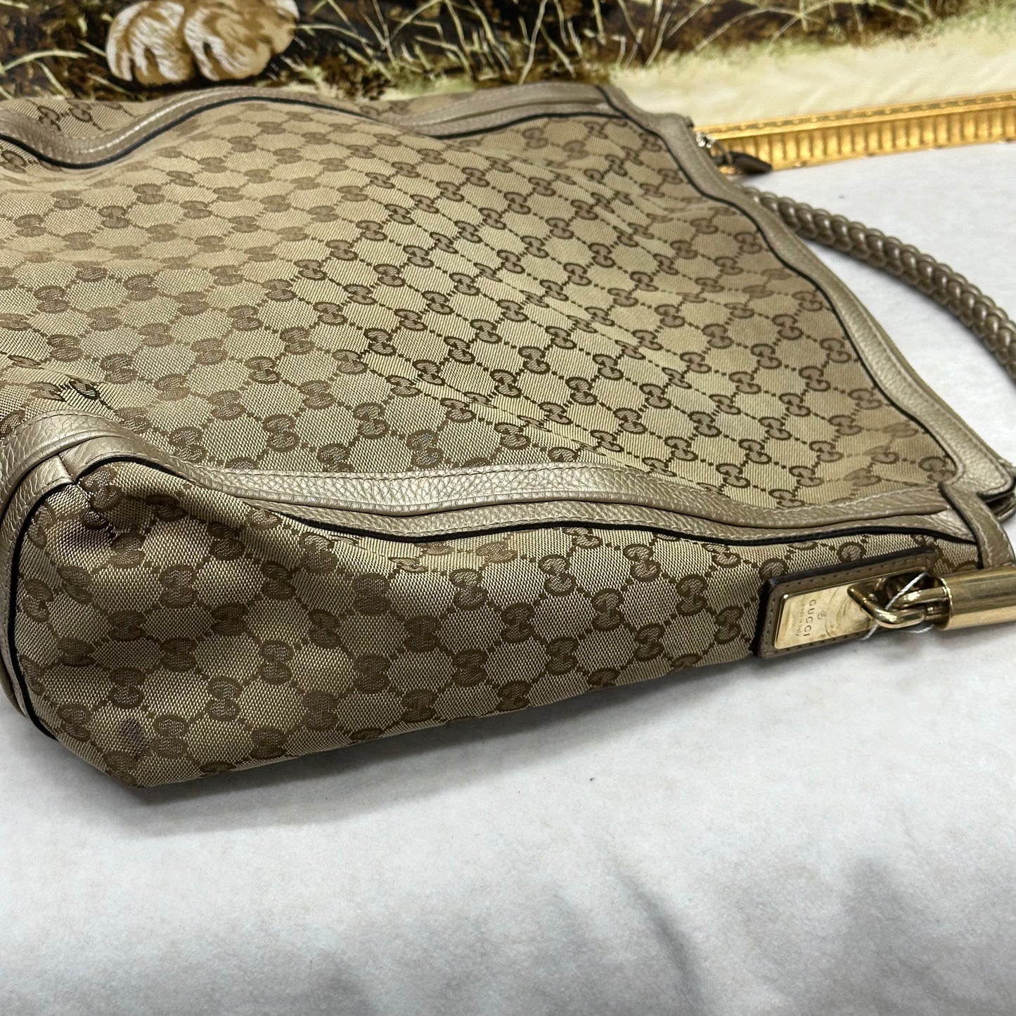 Gucci Monogram Tote Bag [Pre-Owned]