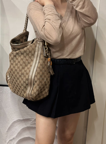 Gucci Monogram Tote Bag [Pre-Owned]