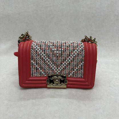 Chanel Tweed Le Boy Bag [Pre-Owned]