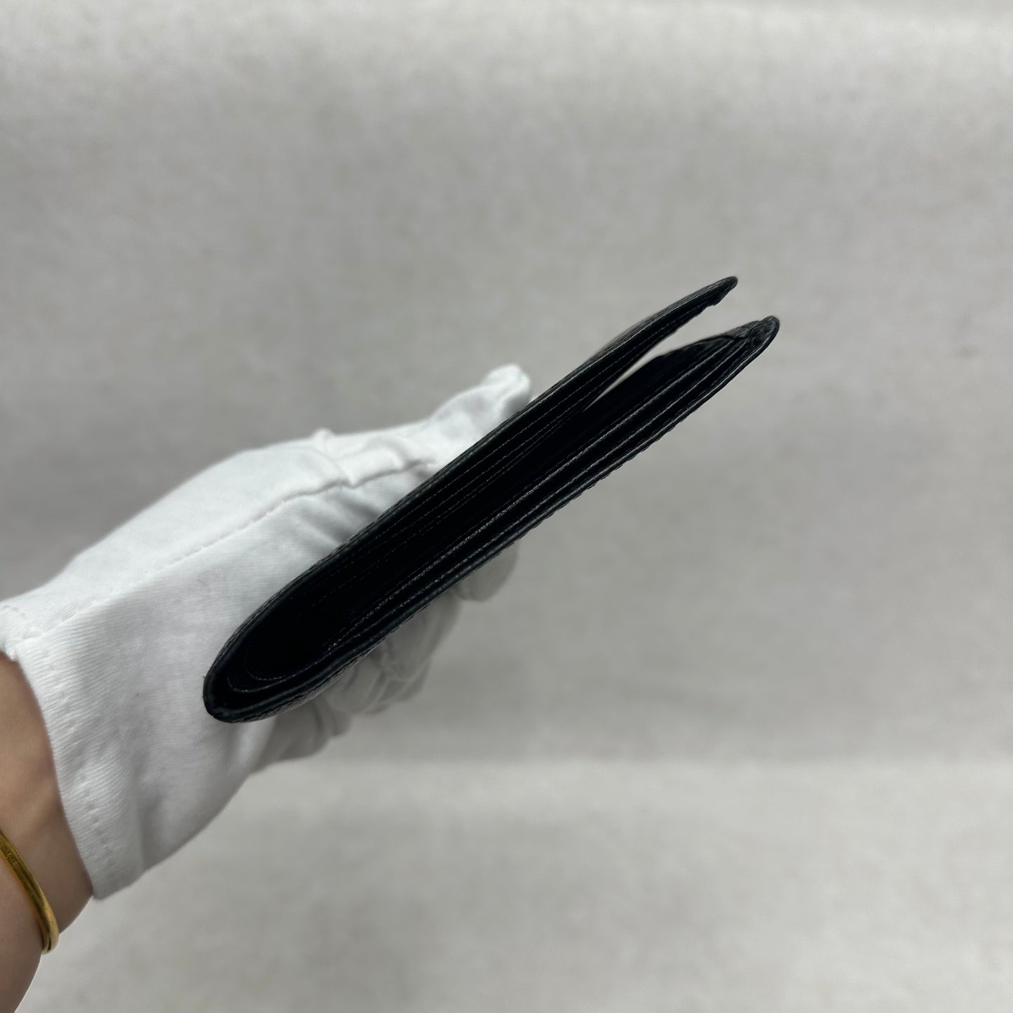 Louis Vuitton Black Leather Wallet [Pre-Owned]