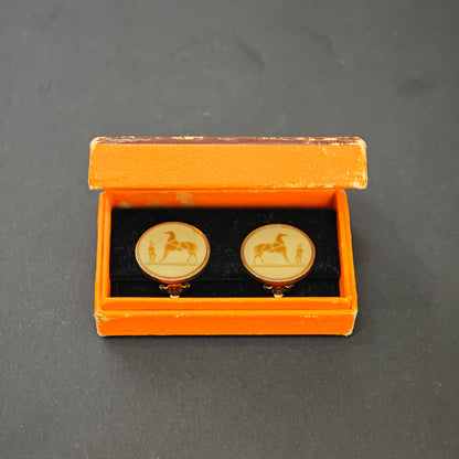 エルメス シェルモチーフ クリップオンイヤリング【中古】