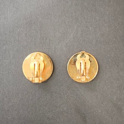 エルメス シェルモチーフ クリップオンイヤリング【中古】
