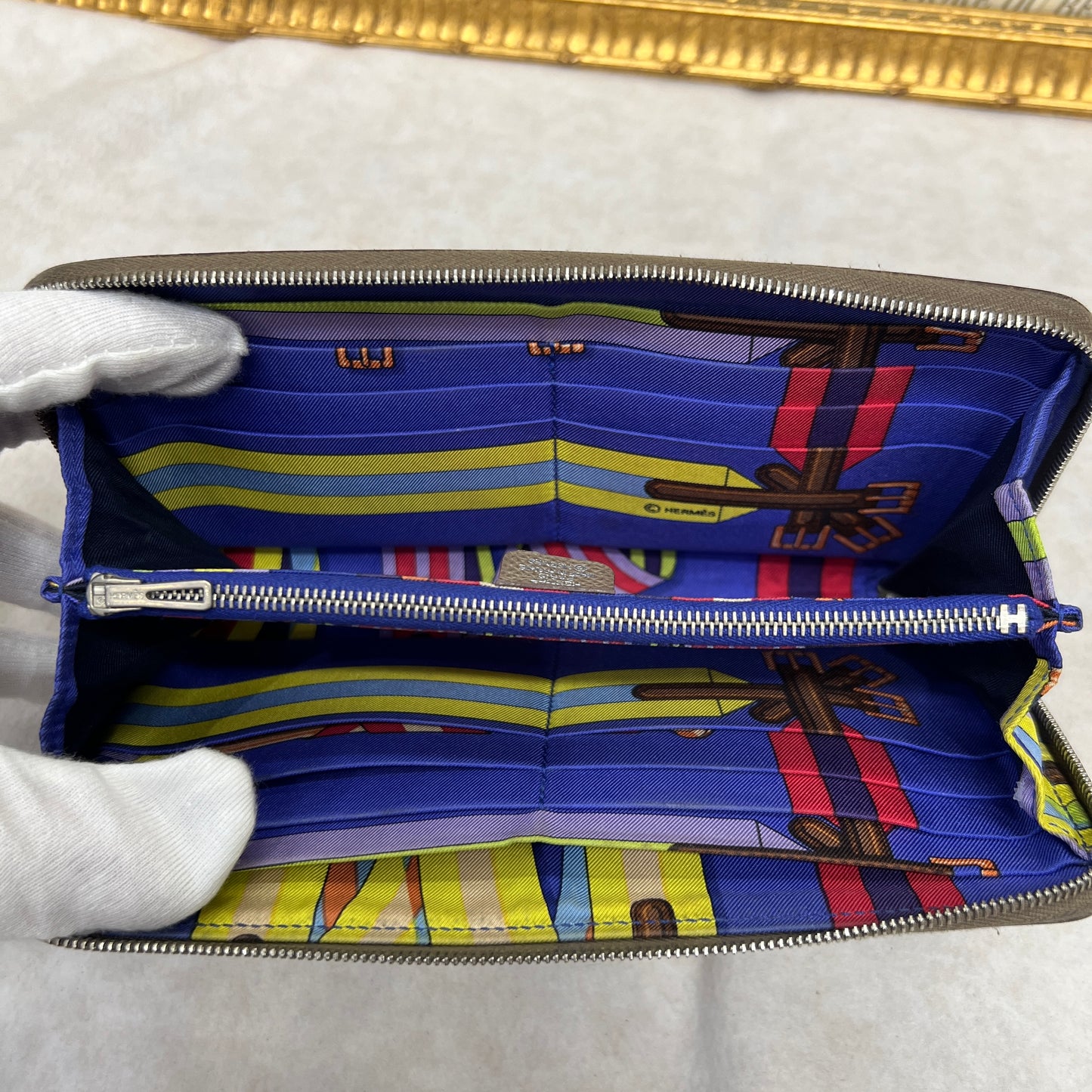 Hermès Silk’in Long Wallet [Pre-Owned]
