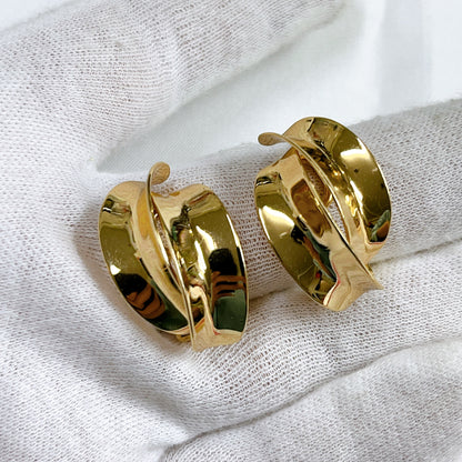 DIOR Gold Clip-On Earrings [Pre-Owned]