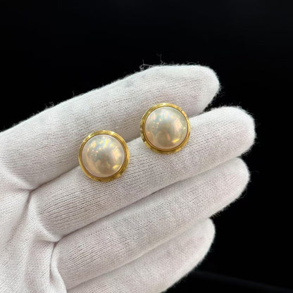 Aurora Pearl Clip-On Earrings [Pre-Owned]