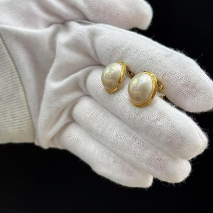 Aurora Pearl Clip-On Earrings [Pre-Owned]