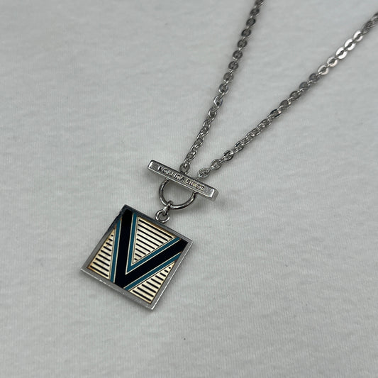 LV Silver VLogo Necklace [Pre-Owned]