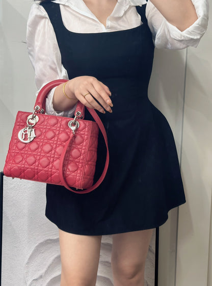 Dior Lady Dior with Silver Hardware [Pre-Owned]