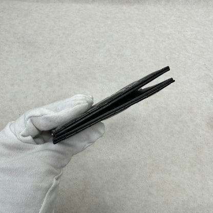 Dior Black Patent Leather Tri-Fold Card Holder [Pre-Owned]