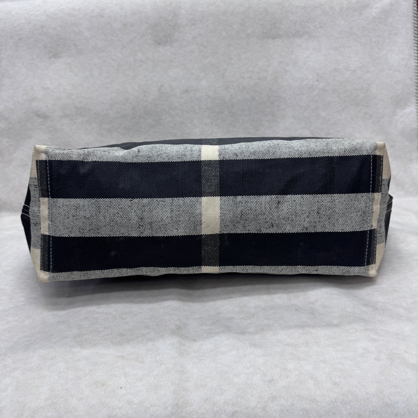 Burberry帆布格纹双面托特包 [二手]