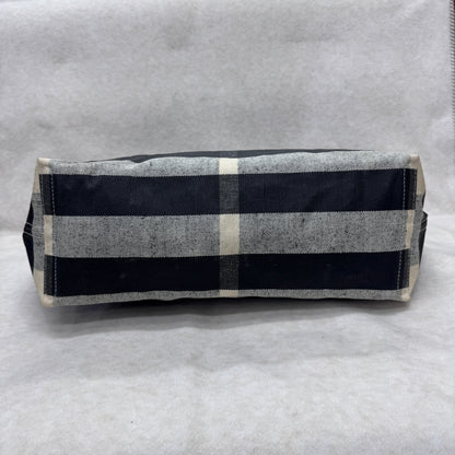 Burberry帆布格纹双面托特包 [二手]