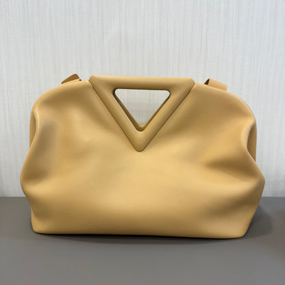 Bottega Veneta Point Latte Crossbody Bag [Pre-Owned]