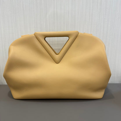 Bottega Veneta Point Latte Crossbody Bag [Pre-Owned]