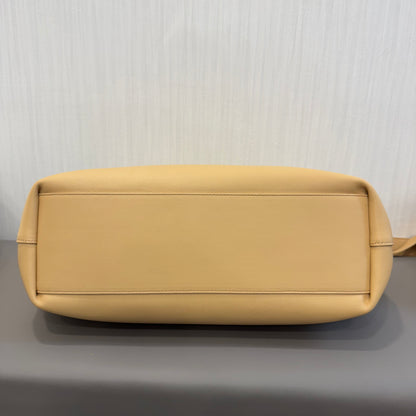Bottega Veneta Point Latte Crossbody Bag [Pre-Owned]