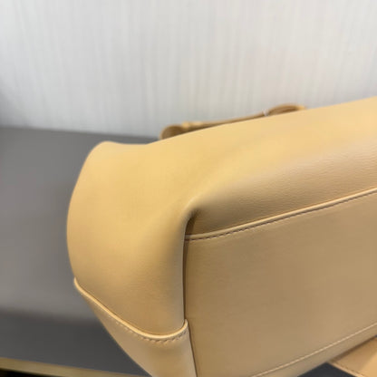 Bottega Veneta Point Latte Crossbody Bag [Pre-Owned]