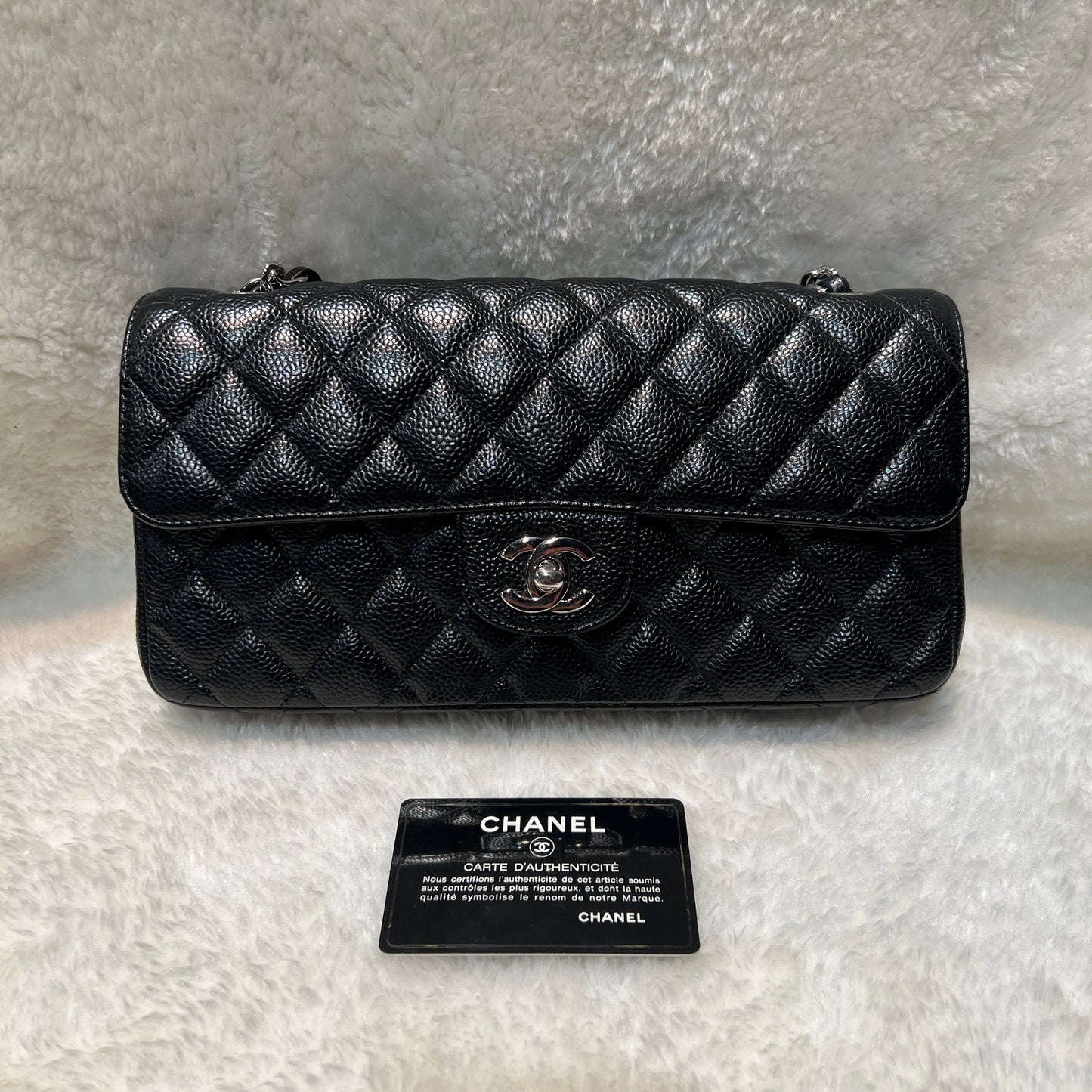 CHANEL Black Caviar Leather Baguette Bag [pre-owned]