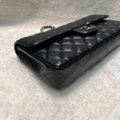CHANEL Black Caviar Leather Baguette Bag [pre-owned]
