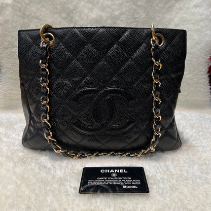 CHANEL Black and Gold PPT Bag [Used]