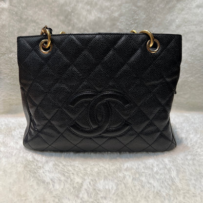 CHANEL Black and Gold PPT Bag [Used]