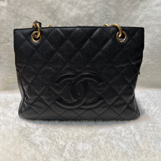 CHANEL Black and Gold PPT Bag [Used]