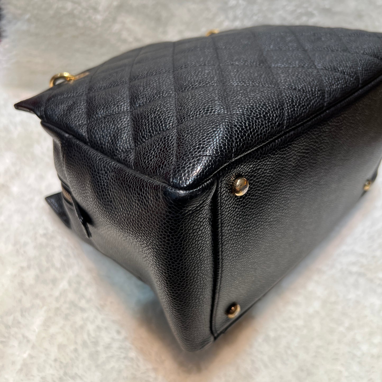 CHANEL Black and Gold PPT Bag [Used]