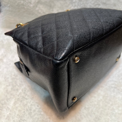 CHANEL Black and Gold PPT Bag [Used]